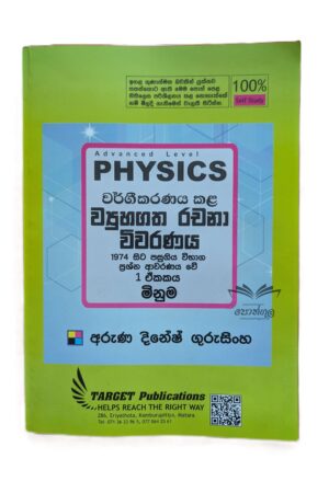 Target Physics | මිනුම (Unit 01) වර්ගීකරණය කළ ව්‍යුහගත රචනා විවරණය 1974-2023